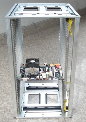 Πλαστική ή μεταλλική συσκευή αποθήκευσης PCB Ρυθμίσιμο ESD SMT Rack Ελαφρύ, ανθεκτικό