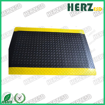 Κίτρινο και μαύρο λαστιχένιο χαλί ESD με τον αφρό PVC/EPDM/το λαστιχένιο υλικό