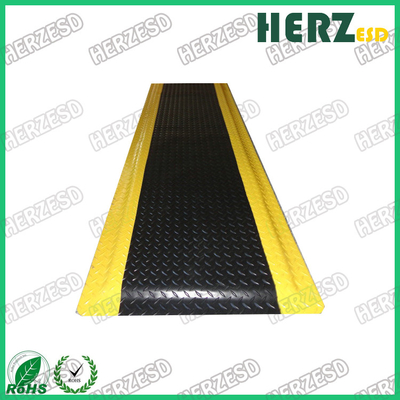 Κίτρινο και μαύρο λαστιχένιο χαλί ESD με τον αφρό PVC/EPDM/το λαστιχένιο υλικό