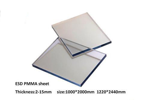 φύλλο πολυανθράκων 0.8mm οπτικό PMMA αντιστατικό ESD