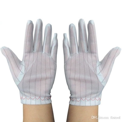 Υψηλά γάντια χεριών αποστειρωμένων δωματίων ESD πολυεστέρα ωμ επιδεξιότητας 10e10