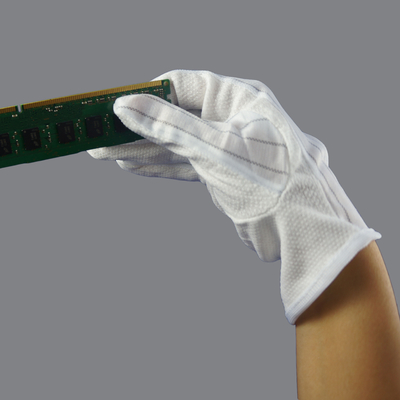 Το PVC ESD αποροφητικότητας ιδρώτα διέστιξε τα αντιστατικά γάντια χεριών
