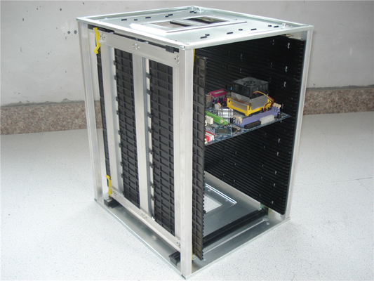 Ράφι περιοδικών τύπων SMT ESD αντίστασης θερμότητας για την αποθήκευση 50 PCB PC
