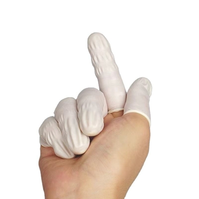 Δυνατά σκονισμένα γάντια για τα δάχτυλα χωρίς σκόνη 100% καθαρό φυσικό λατέξ