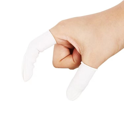 Δυνατά σκονισμένα γάντια για τα δάχτυλα χωρίς σκόνη 100% καθαρό φυσικό λατέξ