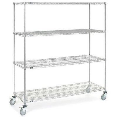 Customized Stainless Steel ESD Wire Shelf Trolley Cart Mesh Storage Antistatic Wire Trolley