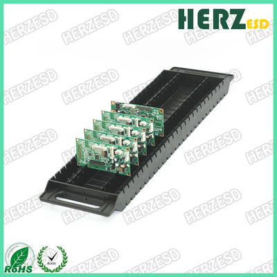 ESD PCB Racks πλαστικό δίσκο PCB αντιστατικό μαύρο κάλυμμα PCB