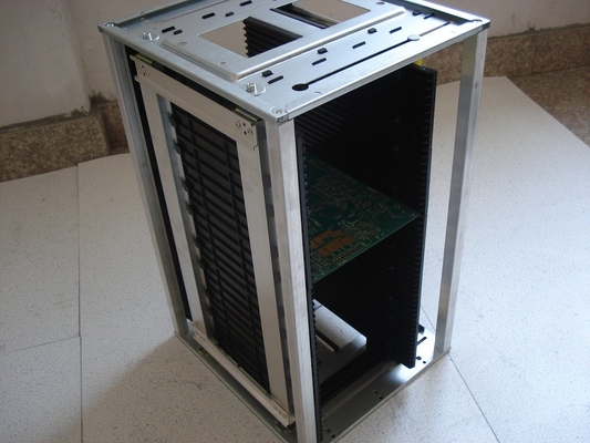 355*320*563mm ESD PCB Magazine Rack Αντιστατικό SMT PCB αποθηκευτικό καλάθι για την γραμμή παραγωγής PCB