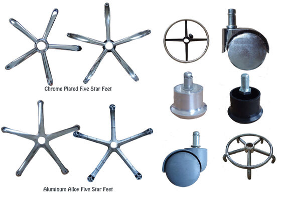 360 μοιρών Ρυθμιζόμενη Περιστρεφόμενη Καρέκλα από Αφρώδες Υλικό PU για Εργαστήρια Καθαρού Χώρου ESD με Ρυθμιζόμενα Μπράτσα