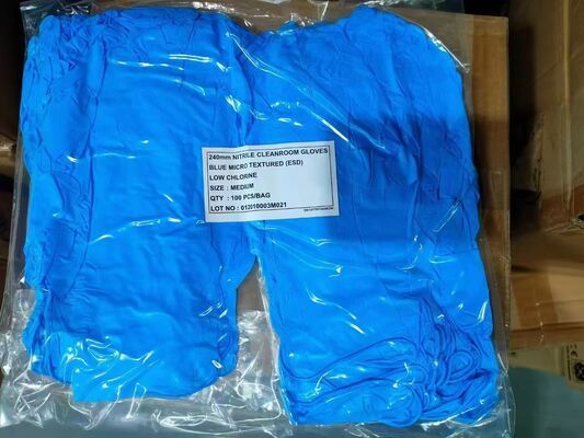 Αντιστατικά νιτρίλια για μια φορά και για πάντα Γάντια για εργασία σε γραμμή συναρμολόγησης PCB Γάντια εργασίας