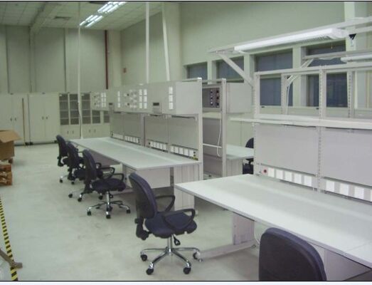 Προσαρμοσμένος ηλεκτρικός πάγκος εργασίας ESD με ρυθμιζόμενο ύψος, αντιστατικός, για ηλεκτρονικά