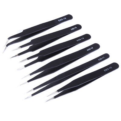 ESD Safe Edelstahl Pinzette 110mm für Elektronik und Handy-Reparatur