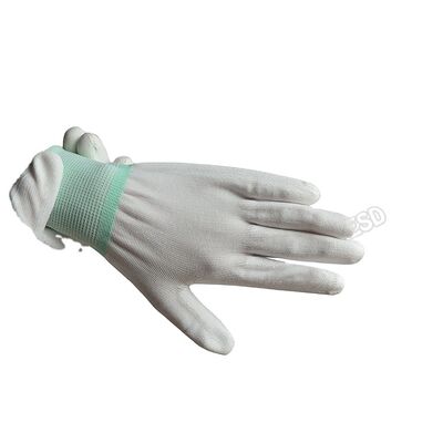 ESD Anti-static Laboratory Antistatic Top Finger Palm Coated Nylon Gloves With Dust Free  Antistatic Gloves
