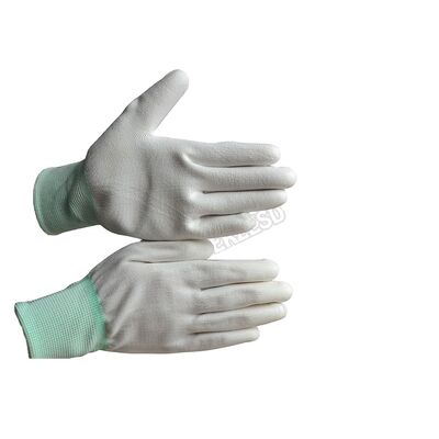 ESD Anti-static Laboratory Antistatic Top Finger Palm Coated Nylon Gloves With Dust Free  Antistatic Gloves