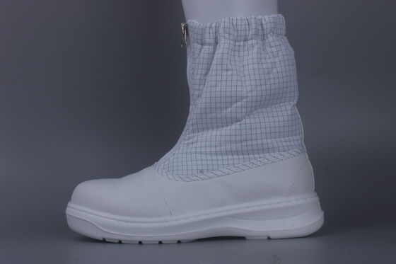 Steel Toe ESD Safety Shoes Αντιστατικές μπότες για Cleanroom κατασκευή ηλεκτρονικών ημιαγωγών και βιομηχανικούς χώρους εργασίας