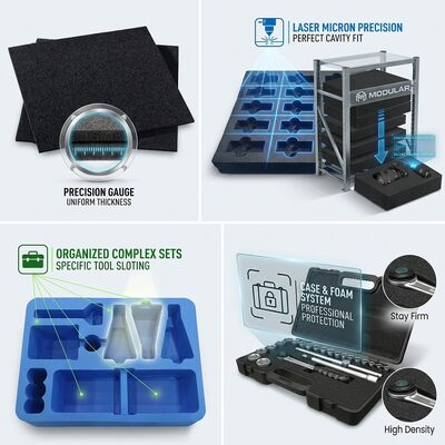 Προσαρμοσμένο Αντιστατικό ESD Foam Insert Pad Υψηλής Πυκνότητας EVA IXPE Κόλλητο Επιστροφή Εφοδιασμός για συσκευασίες ηλεκτρονικών περιτυλίξεων