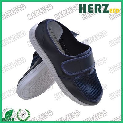 Μπλε ηλεκτροστατικός ανώτερος πλέγματος παπουτσιών απαλλαγής παπουτσιών πλέγματος ESD χωρίς σκόνη με Velcro