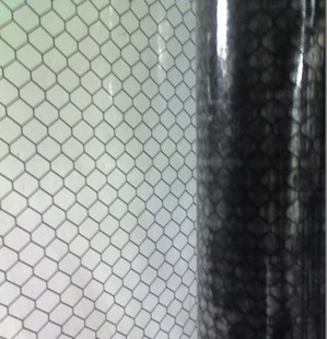 Καθαρό δωμάτιο ESD PVC κουρτίνα Διαφανής / μαύρο πλέγμα Αντιστατική κουρτίνα
