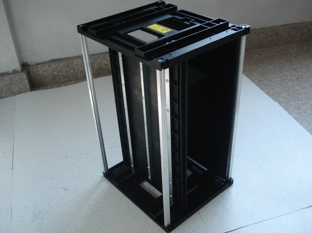 ESD PCB Magazine Rack Αντιστατικό καρότσι αποθήκευσης PCB SMT για ασφαλές χειρισμό PCB 355*315*580mm